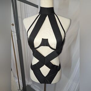 NEW*  Black Strappy Bodysuit